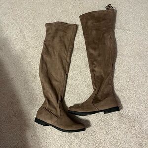 Top Moda Excellent condition over the knee faux suede boots